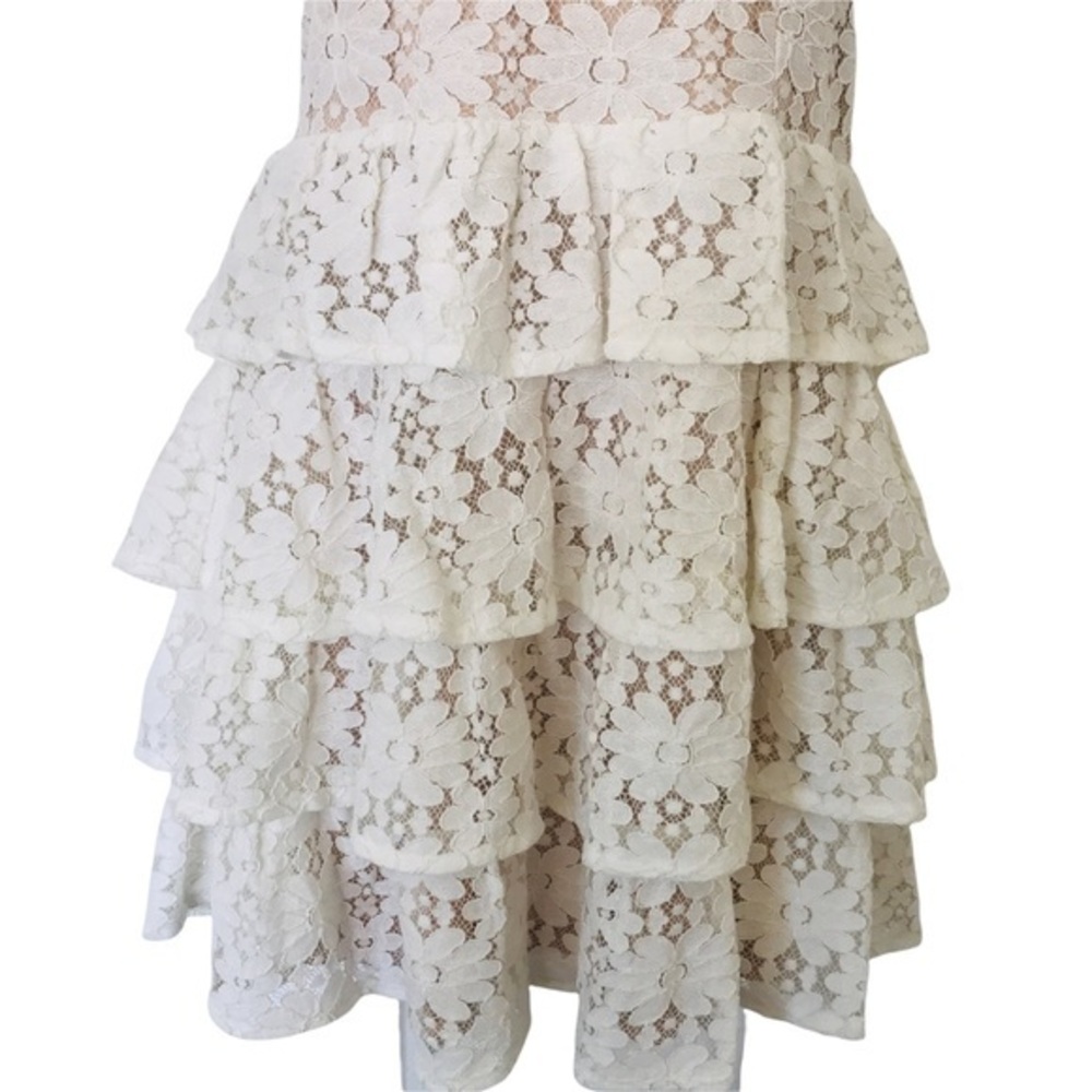 NWT VICI To Be‎ Loved dress Tiered Lace Halter size L - Picture 8 of 12